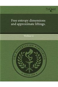 Free Entropy Dimensions and Approximate Liftings