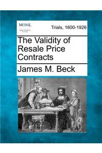 Validity of Resale Price Contracts