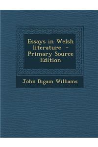 Essays in Welsh Literature