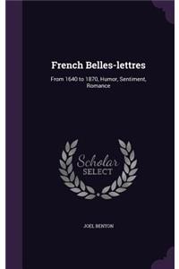 French Belles-lettres