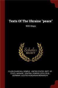 Texts of the Ukraine Peace