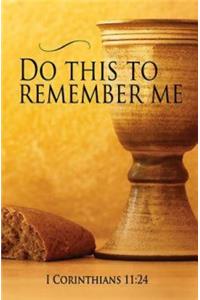 Chalice & Bread Communion Bulletin (Pkg of 50)