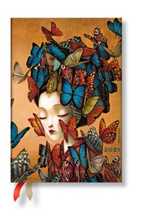 Paperblanks 2021 Madame Butterfly Mini 12-Month-Flexis