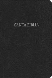 Rvr 1960 Biblia Letra Gigante Negro, Piel Fabricada Con Índice