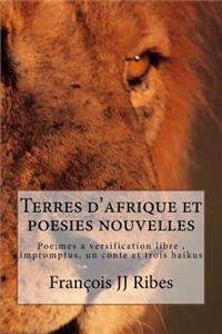 Terres d'afriques et poesies nouvelles