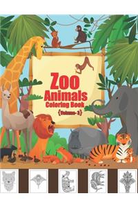Zoo Animals Coloring Book