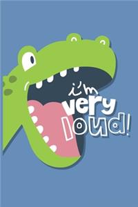 Journal I'M VERY LOUD Quote Notebook Gift For Men and Women