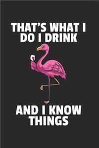 Flamingo Wein Notizbuch