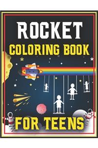 Rocket Coloring Book for Teens