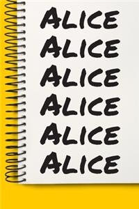 Name Alice A beautiful personalized