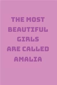 Amalia Girl Woman Notebook