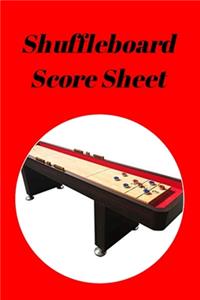 Shuffleboard Score Sheet