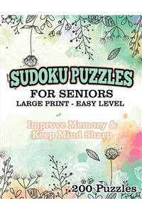 Sudoku Puzzles for Seniors Large Print Easy Level
