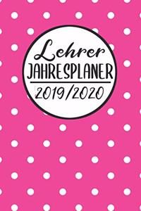 Lehrer Jahres Planer 2019 / 2020