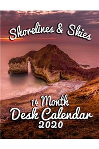 Shorelines & Skies 14-Month Desk Calendar 2020