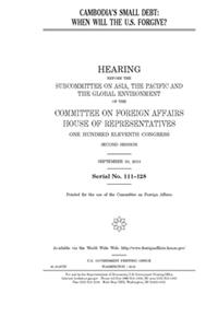 Cambodia's small debt