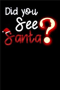 did you see santa