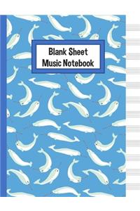 Blank Sheet Music Notebook