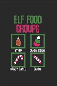 Christmas sweet Elf food Notebook