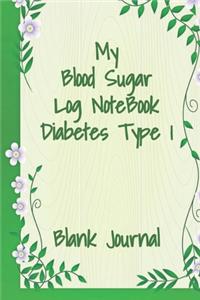 My Blood Sugar Log Notebook Tracker Diabetes type 1
