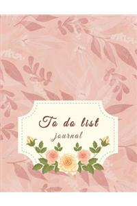 To Do List Journal
