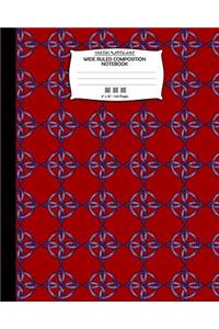 Celtic Knots Art, Wide Ruled Composition Notebook. 8x 10. 120 Pages