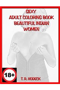 Sexy Adult Coloring book Beautiful Indian Women