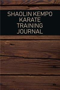 Shaolin Kempo Karate Training Journal