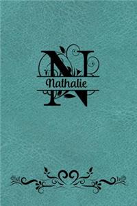 Split Letter Personalized Name Journal - Nathalie