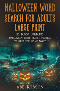 Halloween Word Search for Adults Large Print