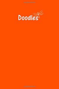 Doodles Journal - Great for Sketching, Doodling, Project Planning or Brainstorming: Medium Ruled, Soft Cover, 6 x 9 Journal, International Orange, 365 Pages