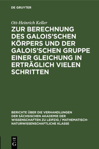 Zur Berechnung Des Galois'schen Körpers Und Der Galois'schen Gruppe Einer Gleichung in Erträglich Vielen Schritten