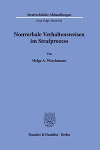 Nonverbale Verhaltensweisen Im Strafprozess