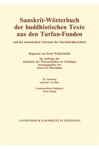 Sanskrit-Worterbuch der buddhistischen Texte aus den Turfan-Funden. Lieferung 25