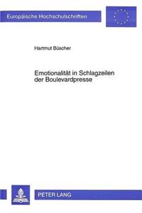 Emotionalitaet in Schlagzeilen Der Boulevardpresse