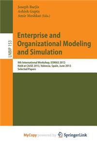 Enterprise and Organizational Modeling and Simulation