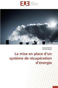 Mise En Place D Un Système de Récupération D Énergie