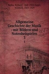 Allgemeine Geschichte der Musik