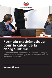 Formule mathématique pour le calcul de la charge ultime