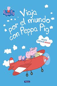 Peppa Pig. Un cuento - Viaja por el mundo con Peppa Pig: (incluye cartas de memory)