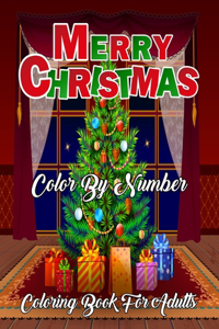 Merry Christmas Color By Number Coloring Book For Adults