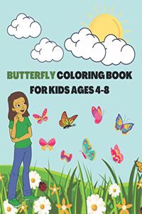 Butterfly Coloring Book for Kids Ages 4-8: Cute Flying Insects/ Unique Pattern: Children Activity Workbook for Toddlers and Preschooler (Perfect Gift for Animal Lovers: Boys and Girls)
