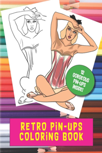 Retro Pin-Ups Coloring Book