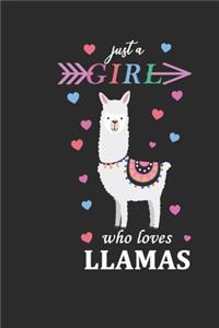Juste une fille qui aime lamas, who loves lamas/jornal/notbook/girl