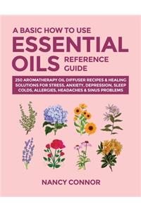 A Basic How to Use Essential Oils Reference Guide