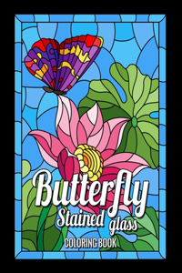 Butterfly Stained Glass Coloring Book