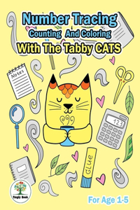 Number Tracing, Counting And Coloring With The Tabby Cats.