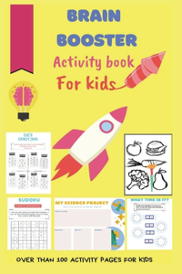Brain booster activity book for kids