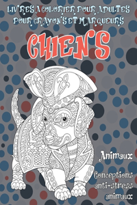 Livres à colorier pour adultes pour crayons et marqueurs - Conceptions anti-stress Animaux - Animaux - Chiens