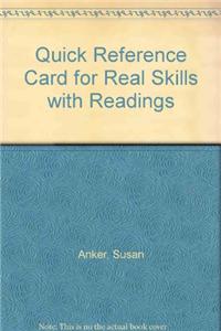 Quick Reference Card for Real Skills with Readings